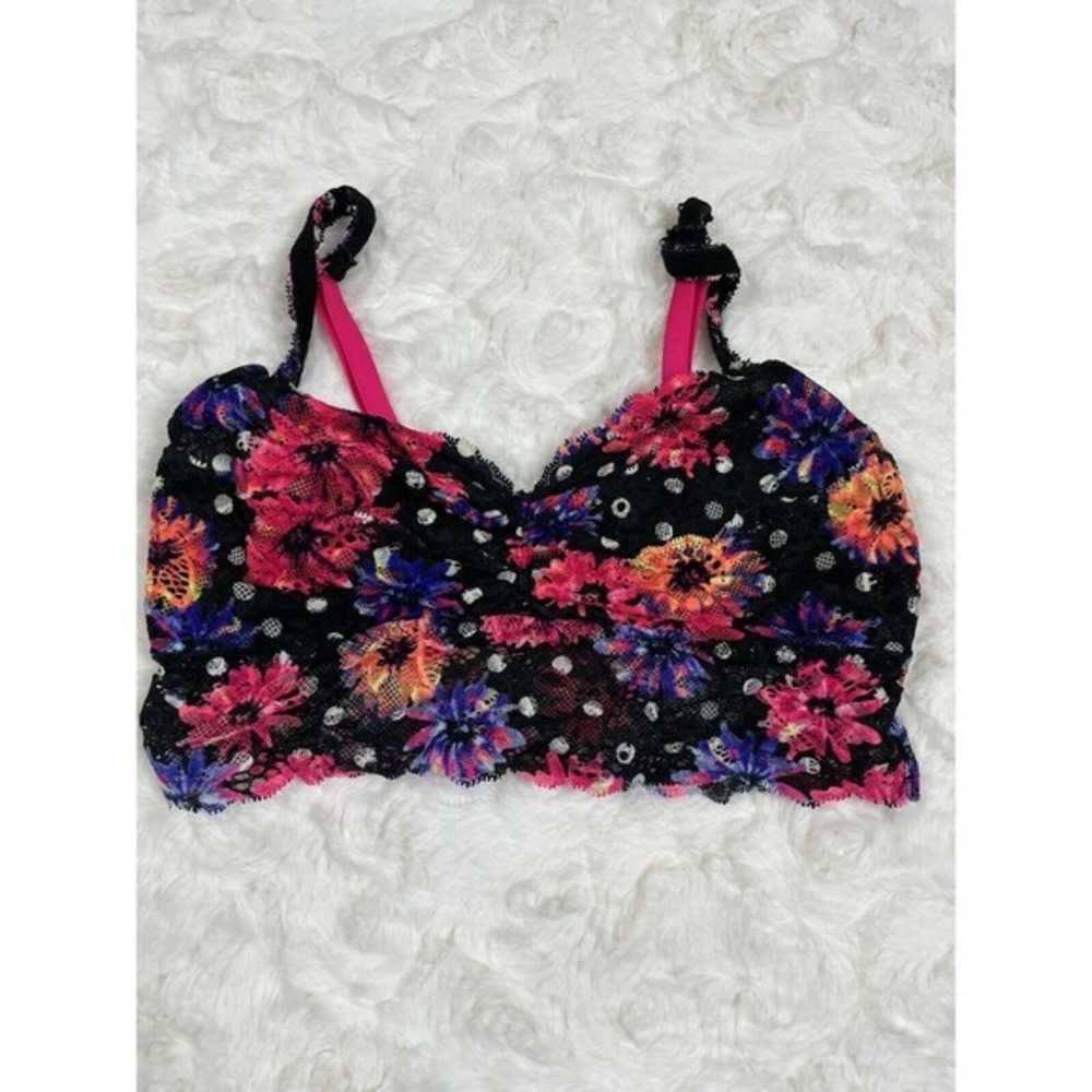 Victoria secret pink lace bralette Floral Print Size Small